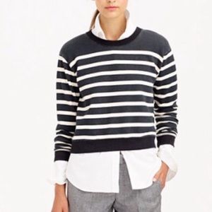 J. Crew Striped Cotton Sweater 🌻